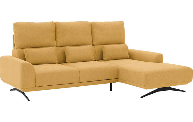 Goossens excellent loungebank princess geel stof - 8231520-gespiegeld-08