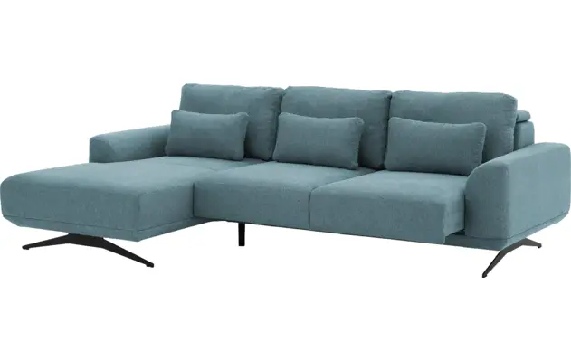 Goossens excellent loungebank princess blauw stof - 8231522-04