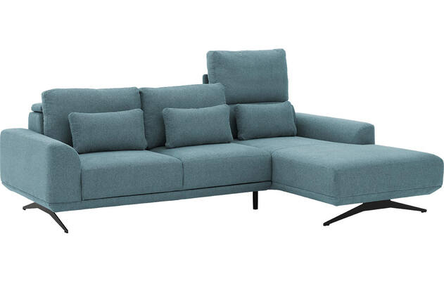 Goossens excellent loungebank princess blauw stof - 8231522-gespiegeld-09