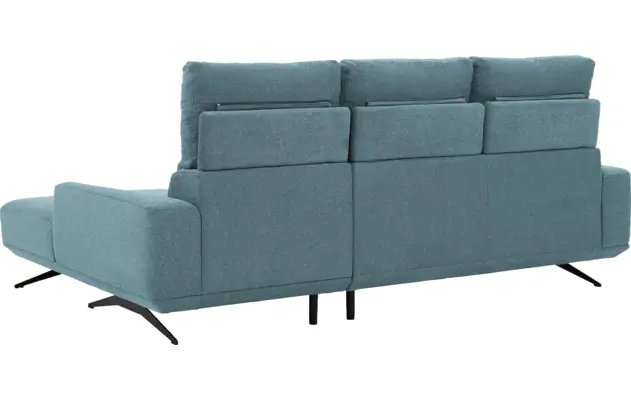 Goossens excellent loungebank princess blauw stof - 8231522-gespiegeld-11