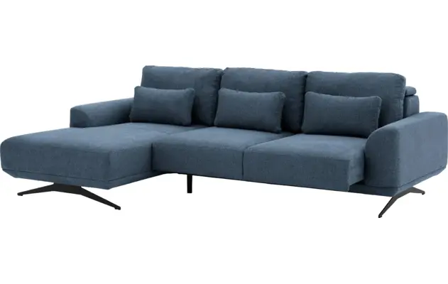Goossens excellent loungebank princess blauw stof - 8231523-04