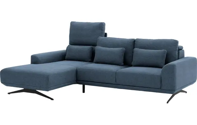 Goossens excellent loungebank princess blauw stof - 8231523-09