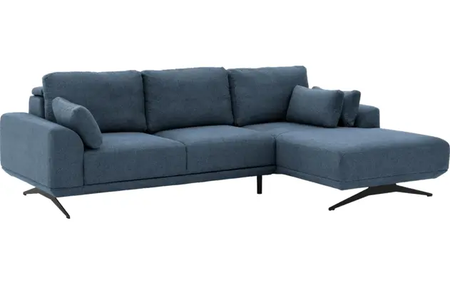 Goossens excellent loungebank princess blauw stof - 8231523-gespiegeld-03