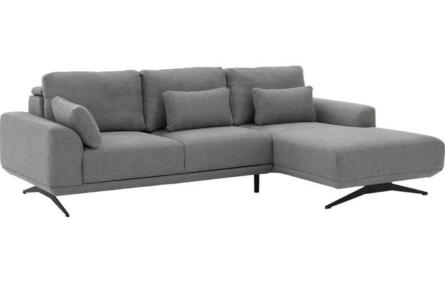 Goossens excellent loungebank princess grijs stof - 8231525-gespiegeld-02