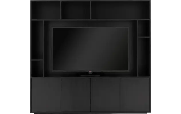 Goossens basic tv meubel madrid zwart melamine - 8231540-05