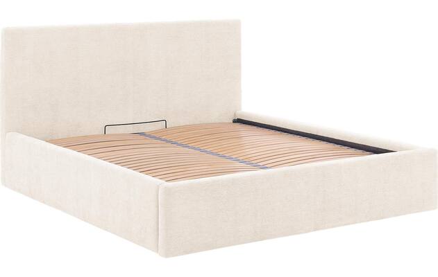 Goossens bedframe mysen storage bruin stof - 8231668-goossens-mysen-bedframe-stof-08
