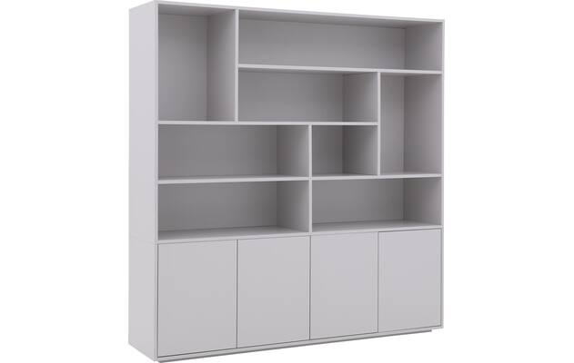 Goossens basic buffetkast madrid grijs melamine - 8231711-03