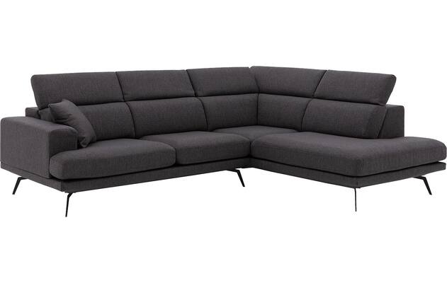 Goossens hoeksalon viggo bruin stof - 8231818-03