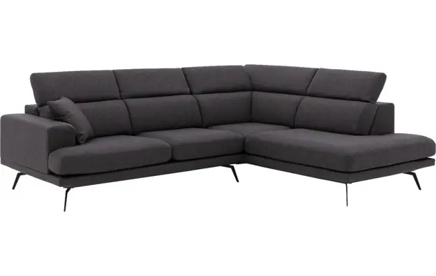 Goossens hoeksalon viggo bruin stof - 8231818-03