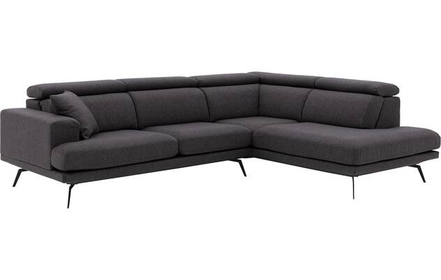 Goossens hoeksalon viggo bruin stof - 8231818-04