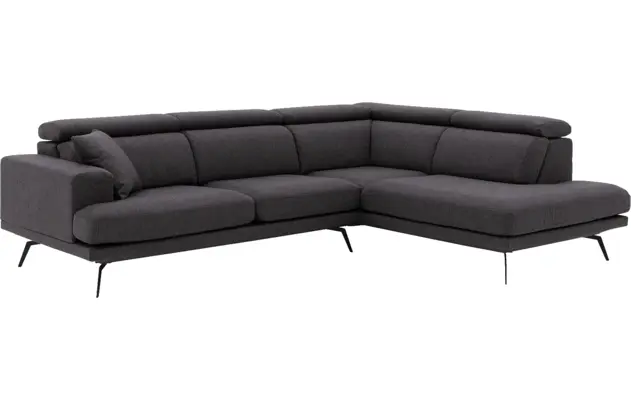 Goossens hoeksalon viggo bruin stof - 8231818-04