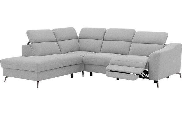Goossens excellent hoeksalon elmer grijs stof - 8232627-05