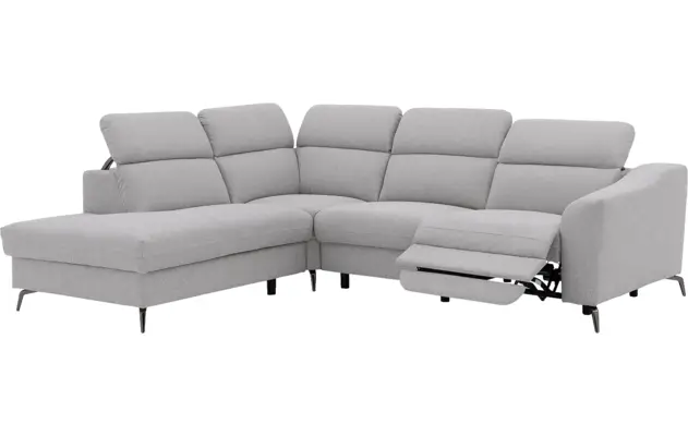 Goossens excellent hoeksalon elmer grijs stof - 8232627-05