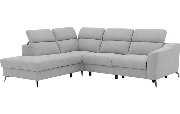 Goossens excellent hoeksalon elmer grijs stof - 8232627-07