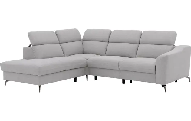 Goossens excellent hoeksalon elmer grijs stof - 8232627-07