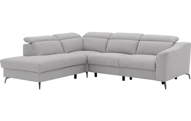 Goossens excellent hoeksalon elmer grijs stof - 8232627-08