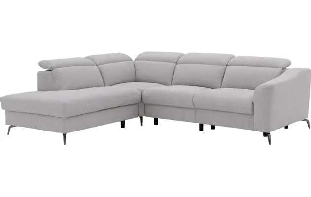 Goossens excellent hoeksalon elmer grijs stof - 8232627-08
