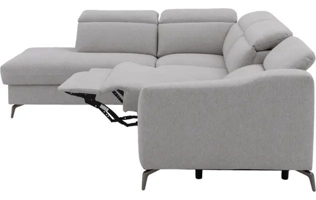 Goossens excellent hoeksalon elmer grijs stof - 8232627-14