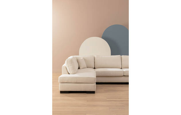 Goossens hoeksalon saltillo wit stof - 8233386-02