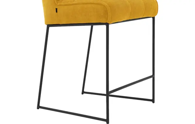 Goossens barkruk ronnie geel stof - 8233534-goossens-ronnie-barstoel-stof-06