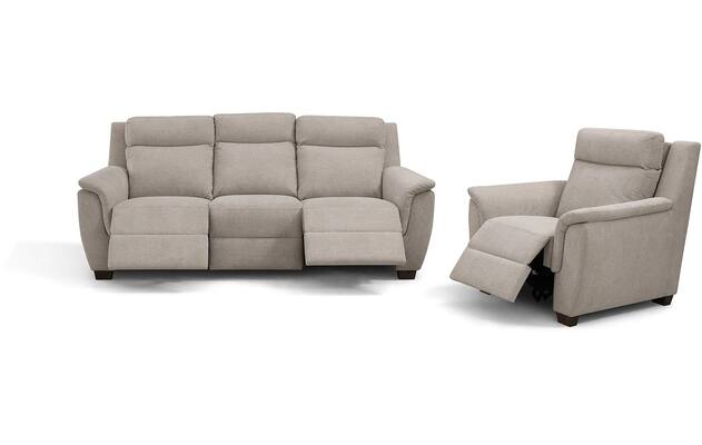 Goossens excellent fauteuil vlore bruin stof - 8233596-08