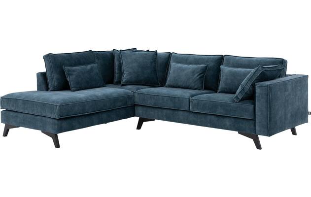 Goossens hoeksalon chambre blauw stof - 8233695-gespiegeld-03