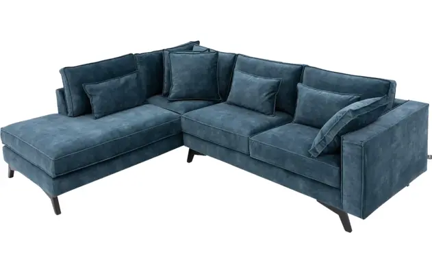 Goossens hoeksalon chambre blauw stof - 8233695-gespiegeld-06