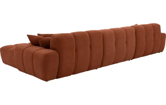Goossens excellent loungebank kubus bruin stof - 8234719-gespiegeld-13