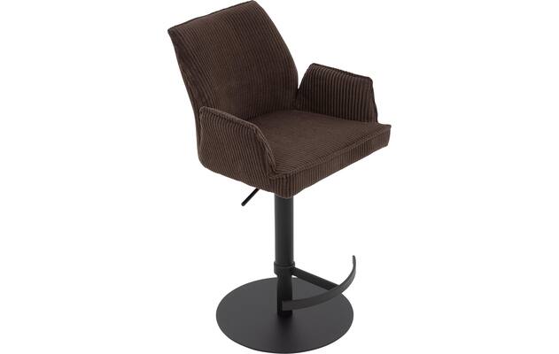 Goossens barkruk laurens bruin stof - 8235254-goossens-laurens-barstoel-stof-05