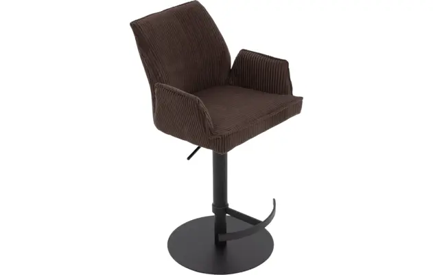 Goossens barkruk laurens bruin stof - 8235254-goossens-laurens-barstoel-stof-05