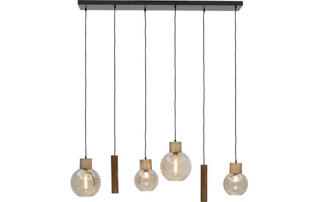 Goossens hanglamp aurora zwart metaal - 8235336-01