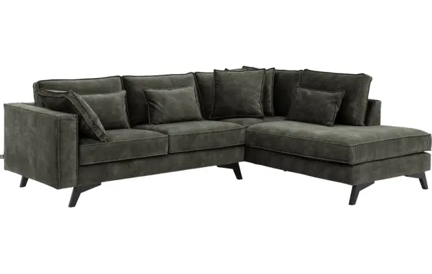 Goossens hoeksalon chambre groen stof - 8235613-goossens-chambre-bank-stof-groen-02