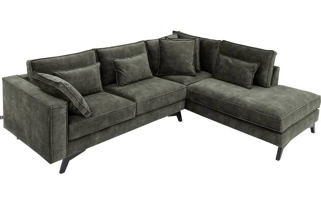 Goossens hoeksalon chambre groen stof - 8235613-goossens-chambre-bank-stof-groen-05