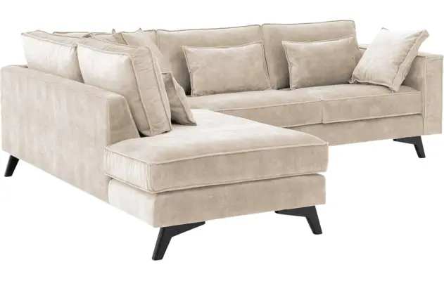 Goossens hoeksalon chambre beige stof - 8235631-goossens-chambre-bank-stof-bruin-04