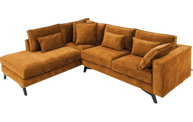 Goossens hoeksalon chambre geel stof - 8235636-goossens-chambre-bank-stof-geel-05