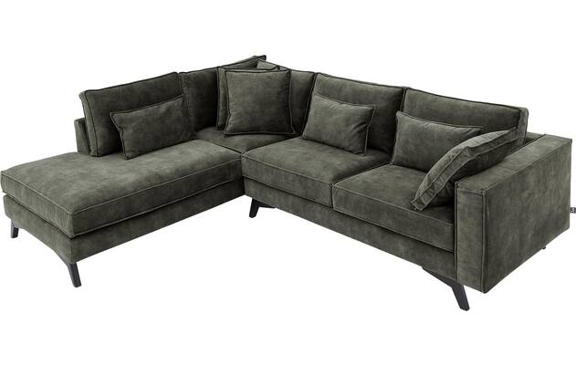 Goossens hoeksalon chambre groen stof - 8235638-goossens-chambre-bank-stof-groen-05