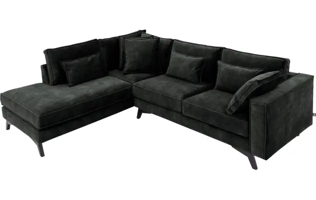Goossens hoeksalon chambre zwart stof - 8235639-goossens-chambre-bank-stof-zwart-05