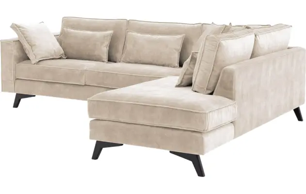 Goossens hoeksalon chambre beige stof - 8235656-goossens-chambre-bank-stof-bruin-04