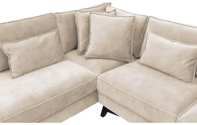 Goossens hoeksalon chambre beige stof - 8235681-goossens-chambre-bank-stof-bruin-06
