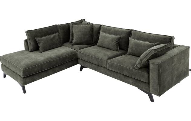 Goossens hoeksalon chambre groen stof - 8235688-goossens-chambre-bank-stof-groen-05
