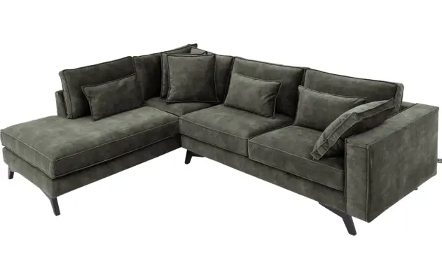 Goossens hoeksalon chambre groen stof - 8235688-goossens-chambre-bank-stof-groen-05