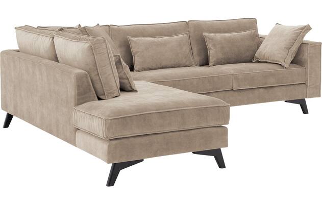 Goossens hoeksalon chambre beige stof - 8235696-goossens-chambre-bank-stof-bruin-04