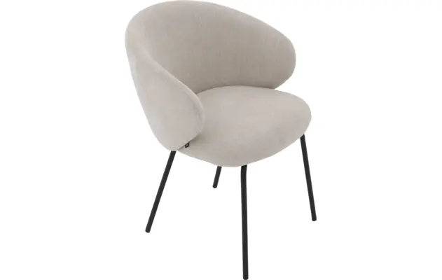 Goossens eetkamerstoel noomi beige stof - 8235779-goossens-noomi-stoel-onderdelen-metaal-05