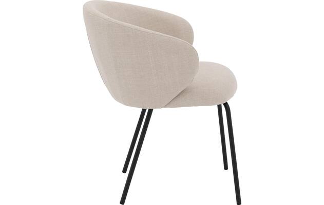Goossens eetkamerstoel noomi beige stof - 8235784-goossens-noomi-stoel-onderdelen-metaal-03