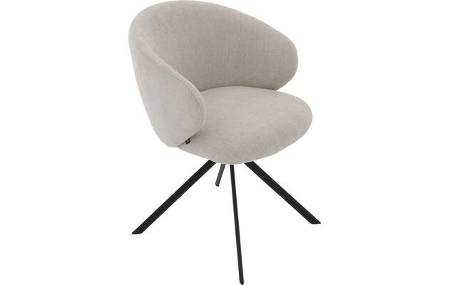 Goossens eetkamerstoel noomi beige stof - 8235791-goossens-noomi-stoel-onderdelen-metaal-05