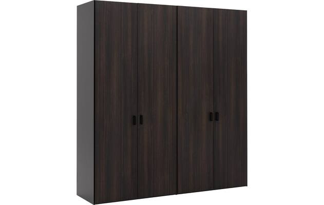 Goossens kledingkast ambra zwart hoogwaardig meubelplaat - 8241883-goossens-ambra-zwart-draaideuren-13