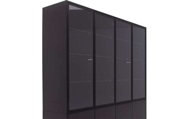 Goossens vitrinekast valencia zwart melamine - 8242051-goossens-valencia-buffetkast-melamine-05