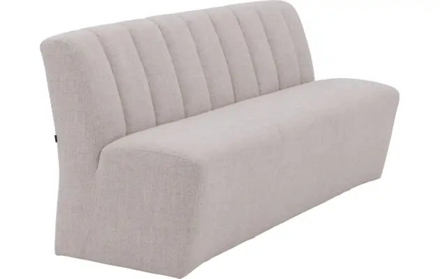 Goossens eetbank lewise beige stof - 8242938-goossens-lewise-eetkamerstoel-stof-wit-05