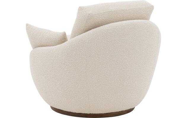 Goossens draaifauteuil lazy wit stof - 8243292-goossens-lazy-fauteuil-stof-02