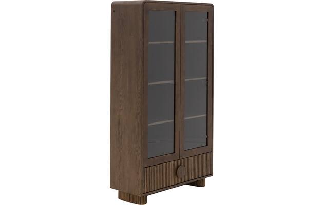 Goossens basic vitrinekast melani bruin eiken - 8243327-goossens-basic-melani-vitrinekast-eiken-10